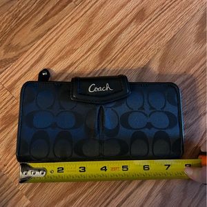 Black coach wallet